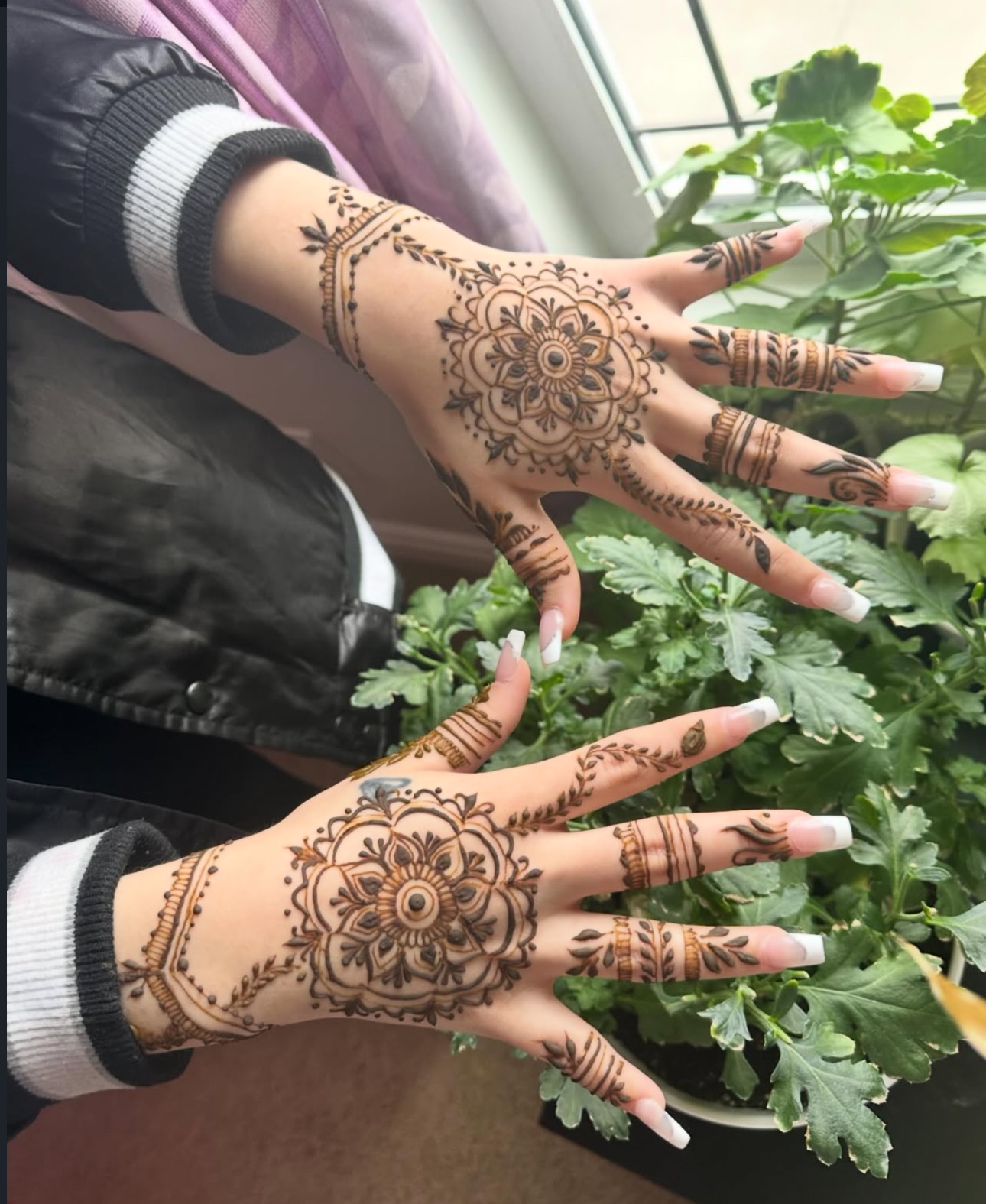 Matching mandala henna designs Edmonton