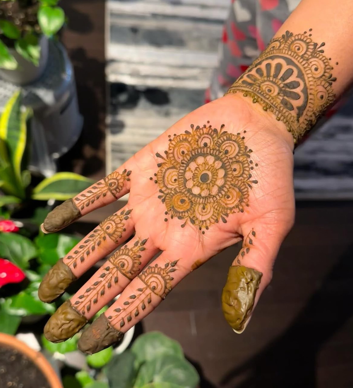 Mandala palm henna design Edmonton
