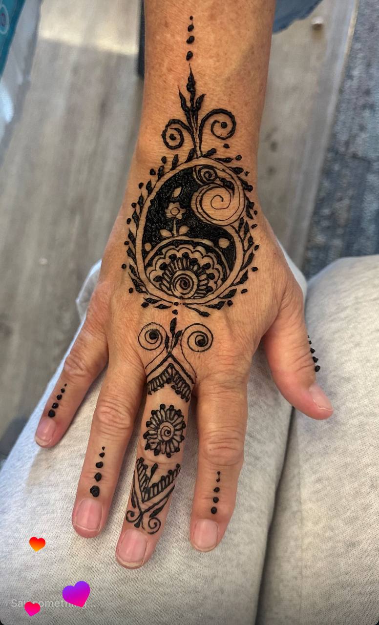 Jagua body art custom lion design Edmonton
